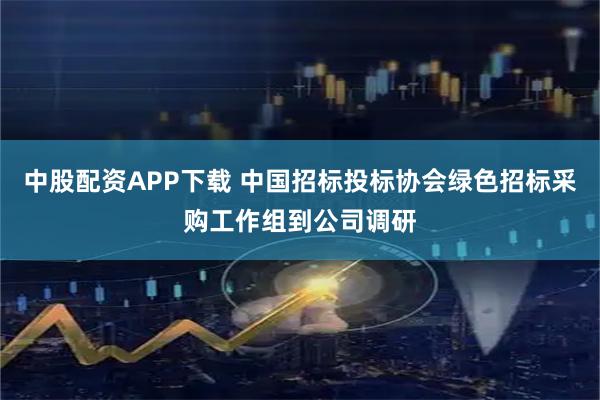 中股配资APP下载 中国招标投标协会绿色招标采购工作组到公司调研